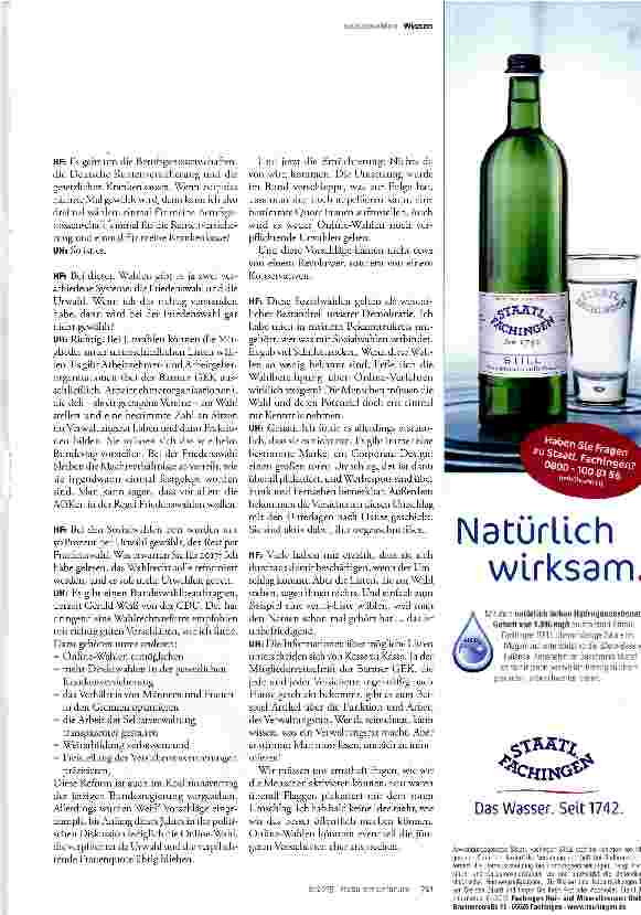 Vorschauseite 2: Ich finde es erstaunlich, dass die Menschen das Potenzial dieser Wahl nicht zur Kenntnis nehmen