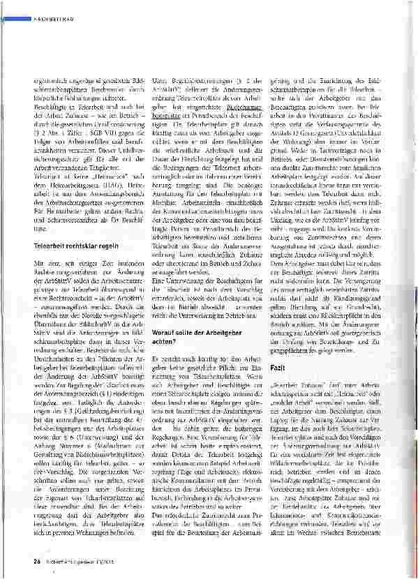 Vorschauseite 5: Die Bedingungen müssen stimmen