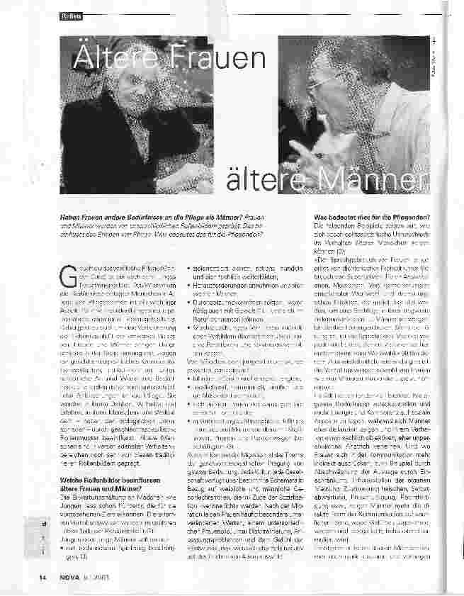 Vorschauseite 1: Ältere Frauen, ältere Männer