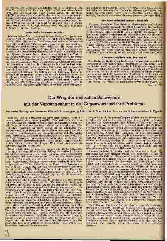 Vorschauseite 1: Der Weg der deutschen Schwestern aus der Vergangenheit in die Gegenwart und ihre Probleme