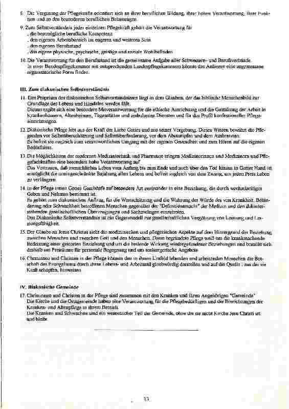 Vorschauseite 2: Pflege unter diakonischen, fachlichen und berufspolitischen Aspekten
