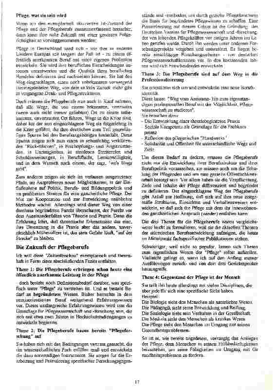 Vorschauseite 6: Pflege unter diakonischen, fachlichen und berufspolitischen Aspekten