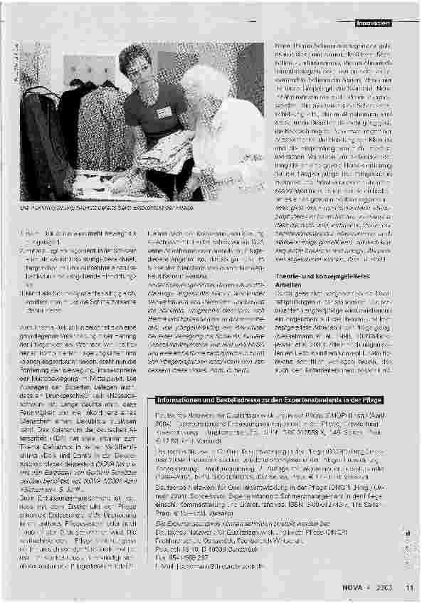 Vorschauseite 2: Neue Entwicklungen in der Langzeitpflege