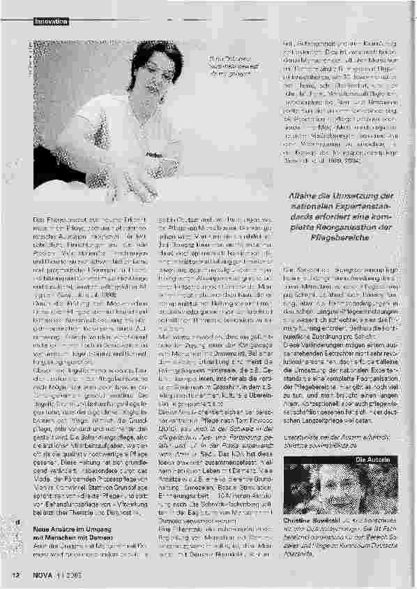 Vorschauseite 3: Neue Entwicklungen in der Langzeitpflege