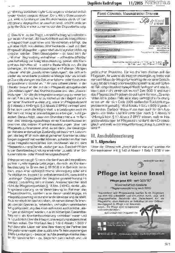 Vorschauseite 5: Ungelöste Rechtsfragen der Vergütung in der Integrierten Versorgung