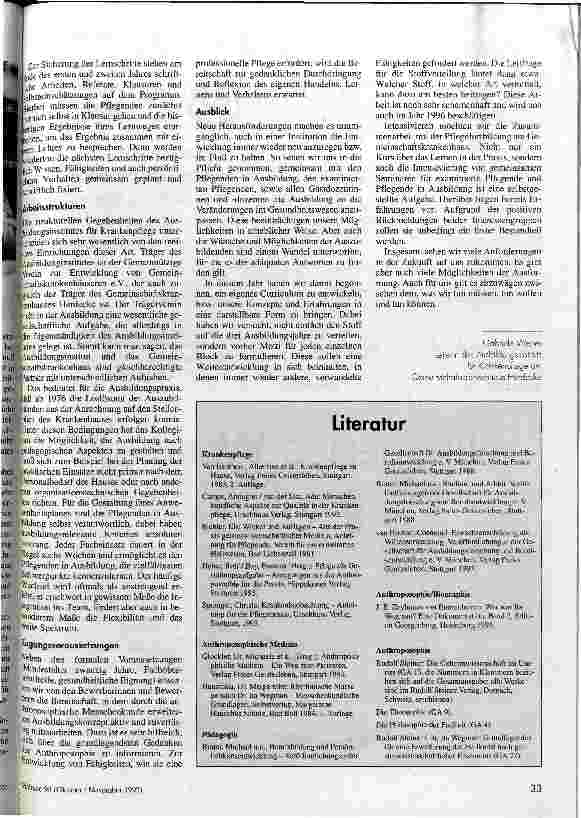 Vorschauseite 4: Schöpferische Kraft Anthroposophie und Krankenpflege