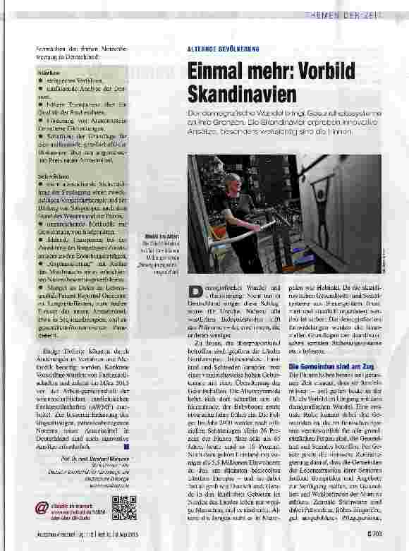 Vorschauseite 1: Einmal mehr: Vorbild Skandinavien
