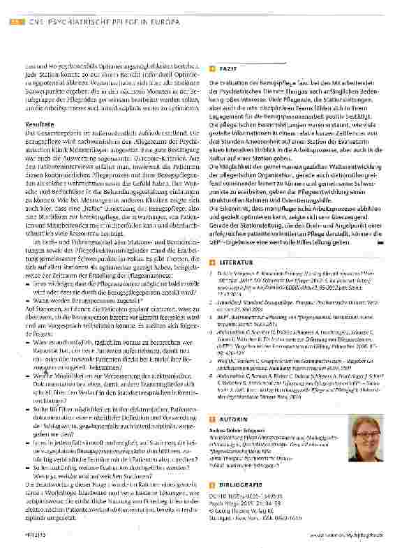 Vorschauseite 5: Psychiatrische Dienste Thurgau Systematische Weiterentwicklung der Bezugspflege