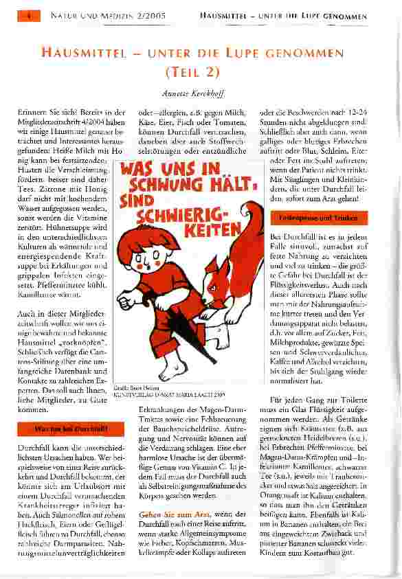Vorschauseite 1: HAUSMITTEL - UNTER DIE LUPE GENOMMEN (TEIL 2)