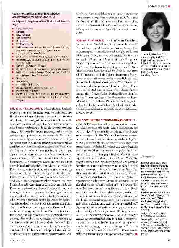Vorschauseite 2: Die Angst als ewiger Begleiter - Belastungen von Angehörigen in Akutsituationen