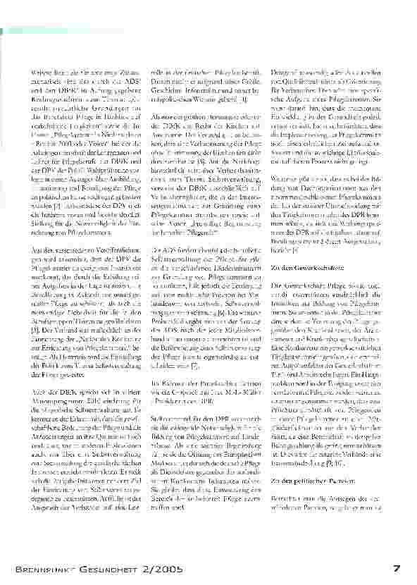Vorschauseite 4: Der steinige Weg zur PflegekammerEine Projektarbeit im Rahmen der Weiterbildung zur/zum Gesundheitsund Krankenpflegerin / in der Psychiatrie