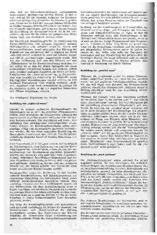 Vorschauseite 2: Reform der Schwesternausbildung in Großbritanien NLN