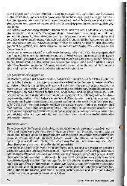 Vorschauseite 4: Trost für Krebskranke