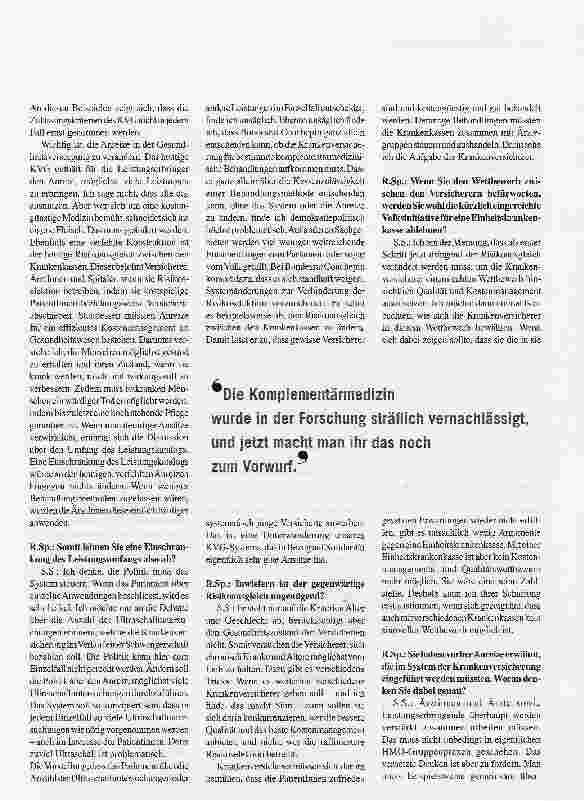 Vorschauseite 3: Nicht nur Schulmedizin ist Wissenschaft!
