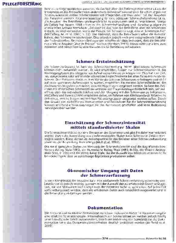 Vorschauseite 4: Der nationale Expertenstandard: Schmerzmanagement