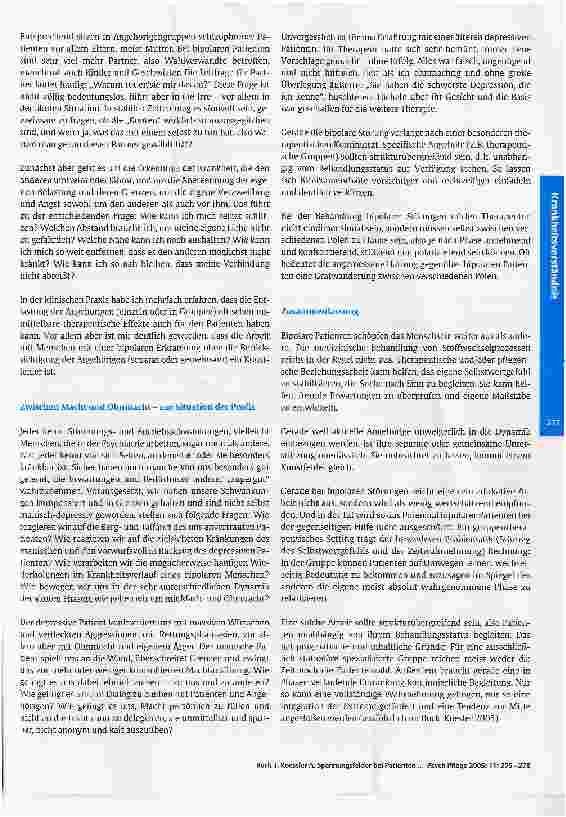 Vorschauseite 3: Spannungsfelder bei Patienten mit bipolaren Erkrankungen - eine besondereHerausforderung in der Pflege