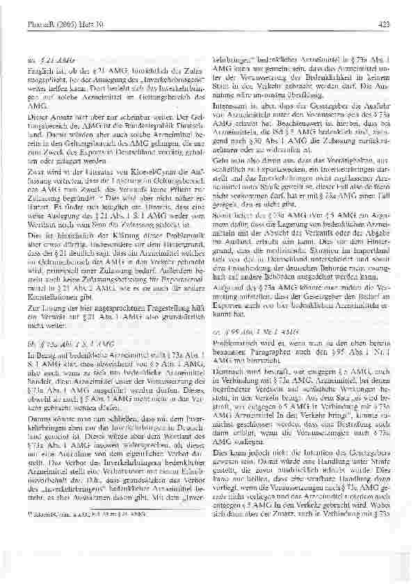 Vorschauseite 4: Auslegungsfragen des Inverkehrbringens von Arzneimitteln im Rahmen der Sunset Clause