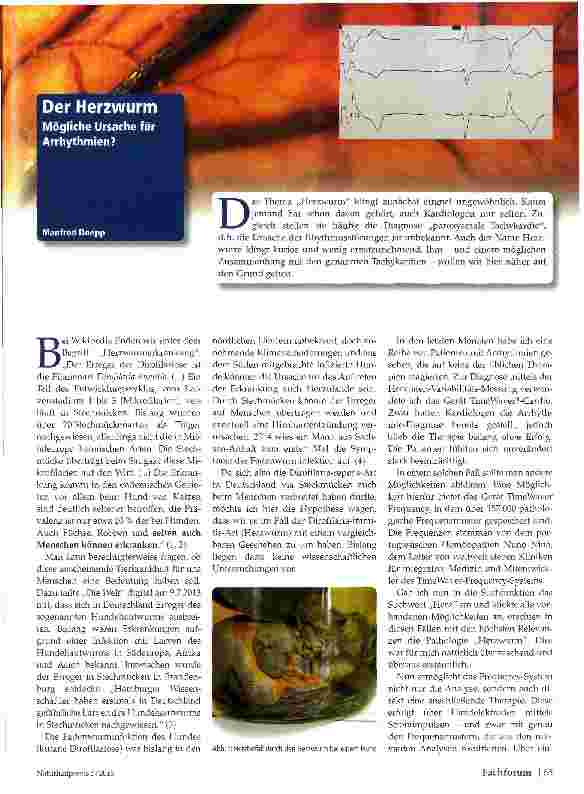 Vorschauseite 1: Der Herzwurm
