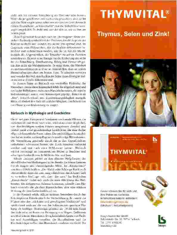 Vorschauseite 2: Bärlauc (Allium ursinum) Von der Signatur zur therapeutischen Anwendung