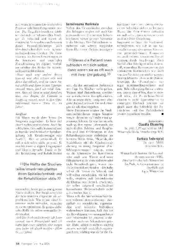 Vorschauseite 3: Wenn Patientinnen mitplanen