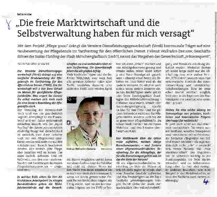 Vorschauseite 1: Die freie Marktwirtschaft und die Selbstverwaltung haben für mich versagt