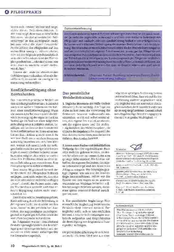 Vorschauseite 5: Der Umgang mit schwierigen Patienten Warum habe ich mich aufgeregt?