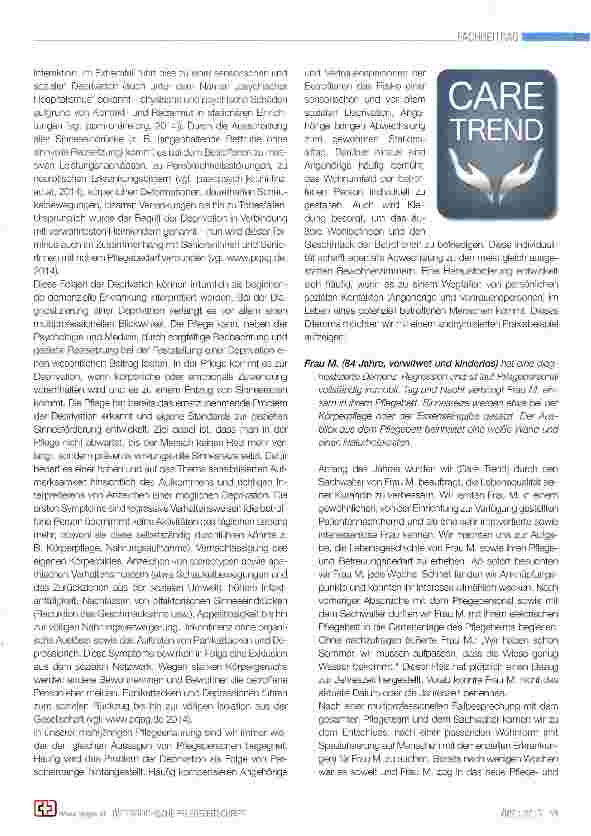 Vorschauseite 2: Der Mensch in Sachwalterschaft und das Dilemma der Einsamkeit