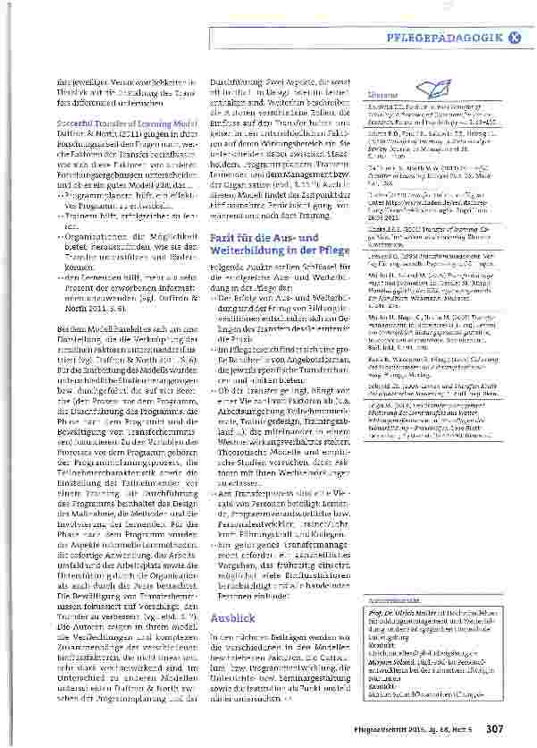 Vorschauseite 4: Theorie-Praxis-Transfer in der Ausund Weiterbildung von Pflegekräften. Teil 1: Problemaufriss und theoretische Hintergründe. Schwieriger Drahtseilakt