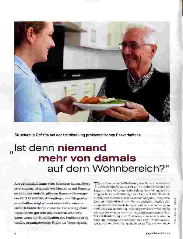 Vorschauseite 1: Ist denn niemand mehr von damals auf dem Wohnbereich?