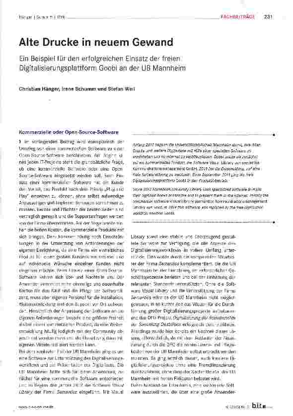 Vorschauseite 1: Alte Drucke in neuem Gewand