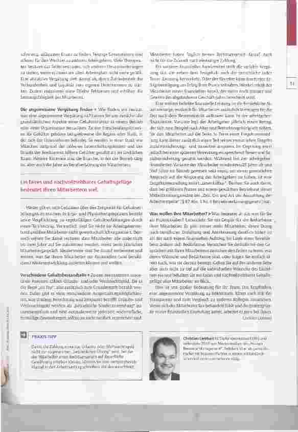Vorschauseite 2: praxisprofi Eine angemessene Vergütung finden
