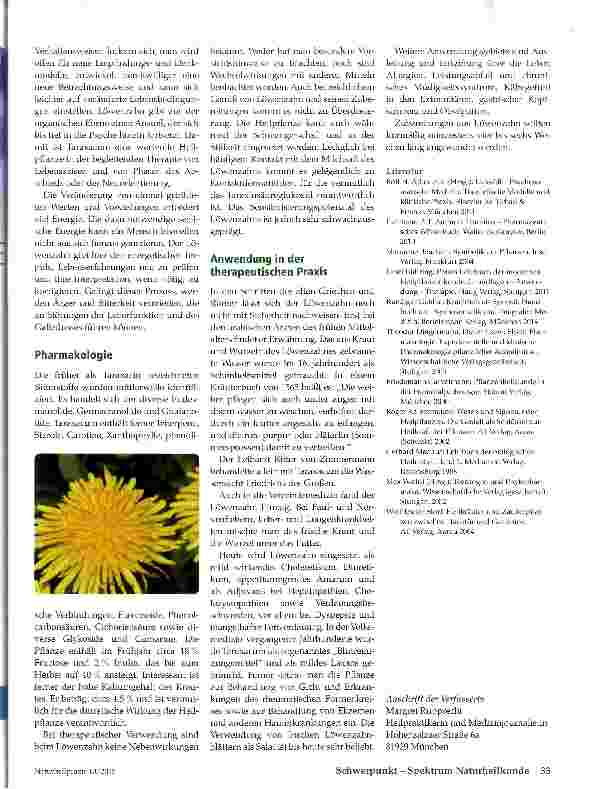 Vorschauseite 2: Löwenzahn (Taraxacum officinale)