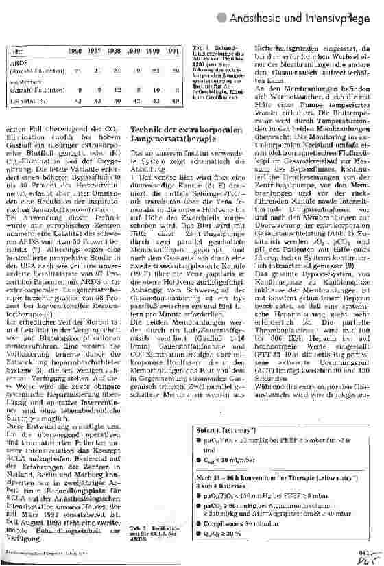 Vorschauseite 2: Extrakorporale Lungenersatztherapie 1. Teil