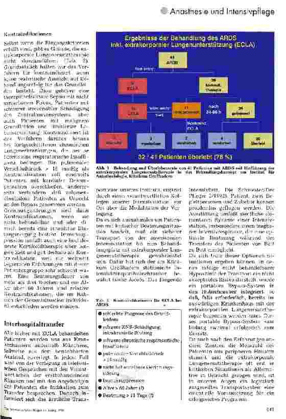 Vorschauseite 4: Extrakorporale Lungenersatztherapie 1. Teil