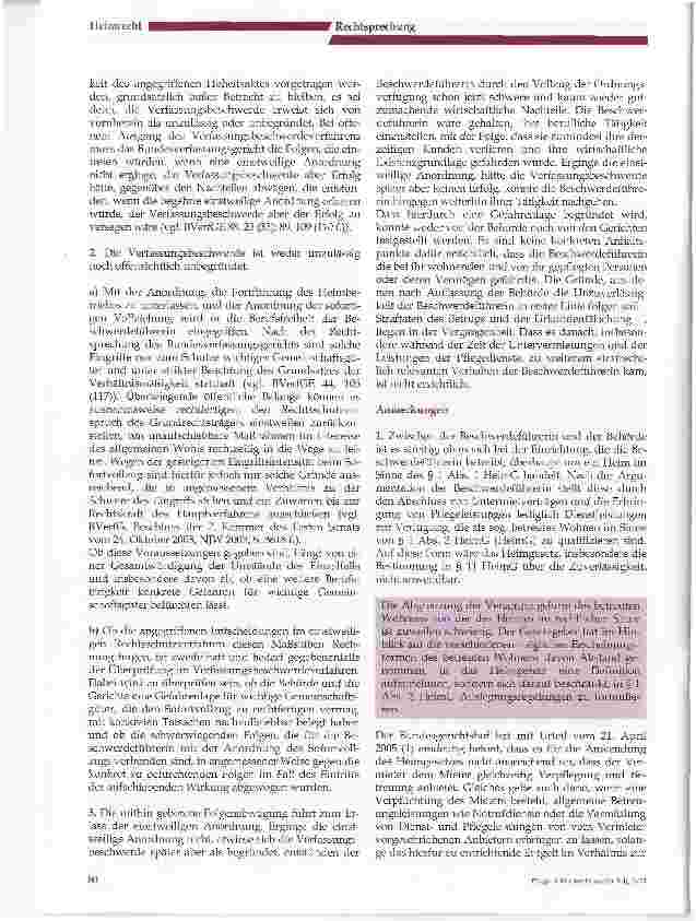 Vorschauseite 2: Untersagung eines Heimbetriebes und Sofortvollzug