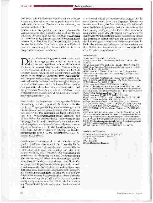 Vorschauseite 4: Untersagung eines Heimbetriebes und Sofortvollzug