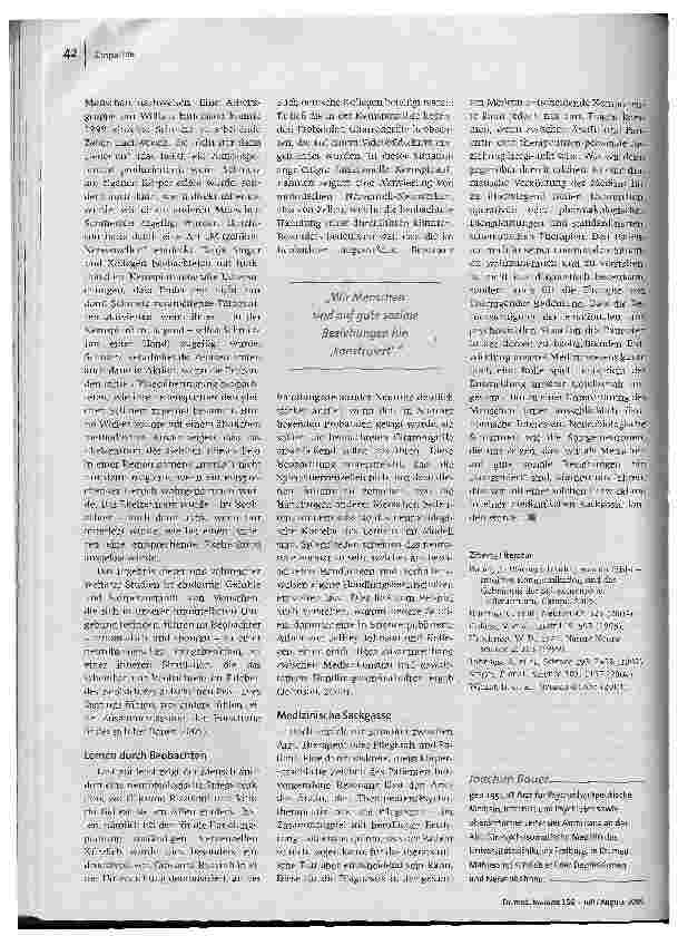 Vorschauseite 3: Die Fähigkeit zur Empathie. Das Geheimnis der Spiegelzellen