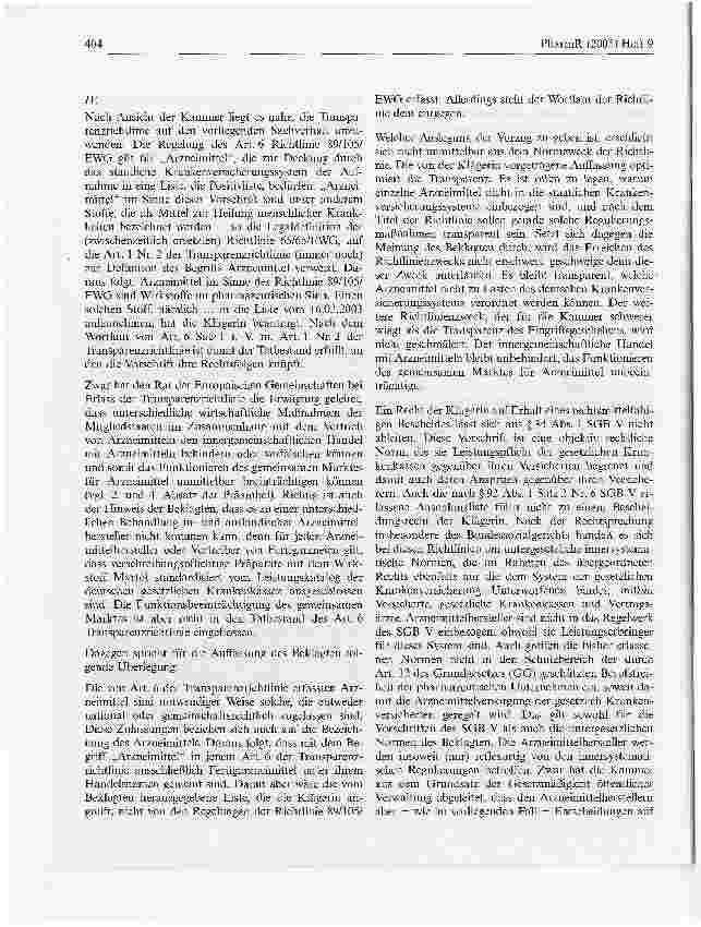 Vorschauseite 3: Transparenzrichtlinie*SG Köln, Beschluss vom 08. August 2005 - S 19 KA 34/04