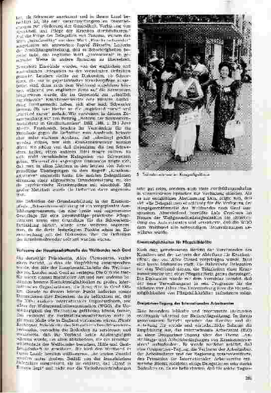Vorschauseite 4: XIII. Kongreß des Weltbundes der Krankenschwestern