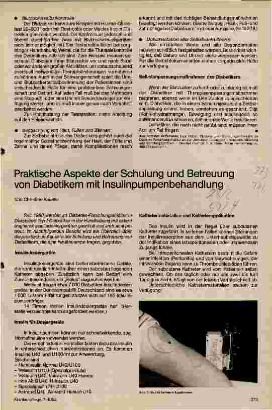Vorschauseite 2: Selbstkontrolle bei Diabetes