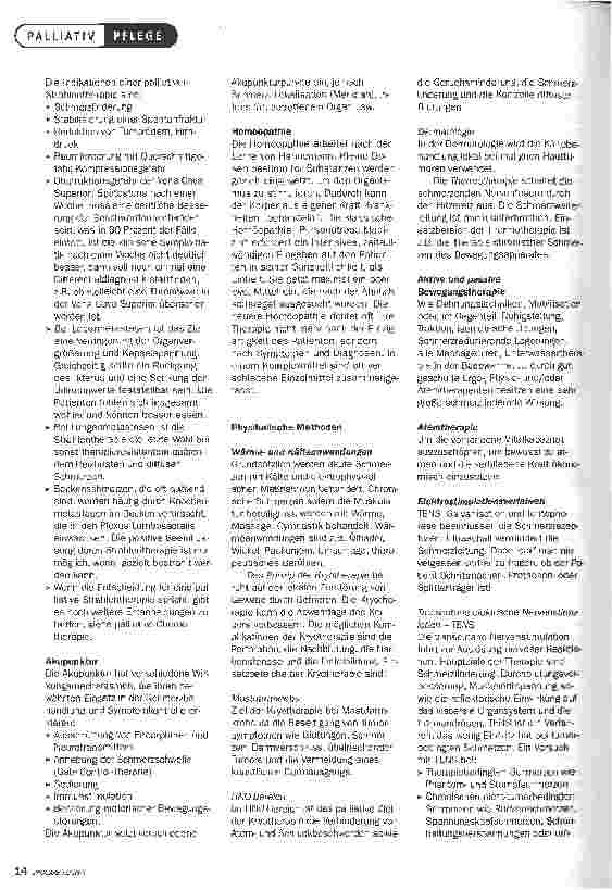 Vorschauseite 3: SchmerzmanagementBEGLEITENDE UND UNTERSTÜTZENDE MASSNAHMEN ZUM WOHLE DES PATIENTEN