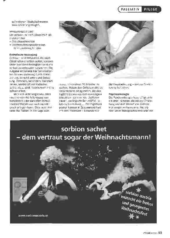 Vorschauseite 4: SchmerzmanagementBEGLEITENDE UND UNTERSTÜTZENDE MASSNAHMEN ZUM WOHLE DES PATIENTEN
