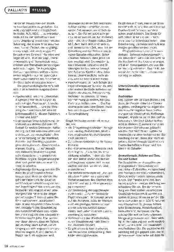 Vorschauseite 5: SchmerzmanagementBEGLEITENDE UND UNTERSTÜTZENDE MASSNAHMEN ZUM WOHLE DES PATIENTEN