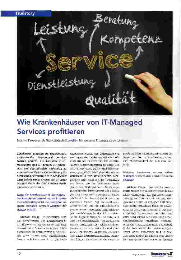 Vorschauseite 1: Wie Krankenhäuser von IT-Managed Services profitieren