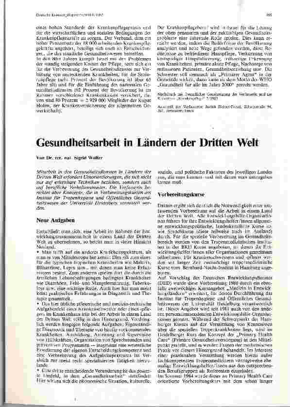 Vorschauseite 3: Krankenpflege in Israel