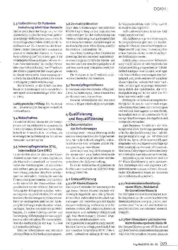 Vorschauseite 5: Krankenhaushygienische Leitlinie für die Planung, Ausführung und den Betrieb von Raumlufttechnischen Anlagen in Räumen des Gesundheitswesens