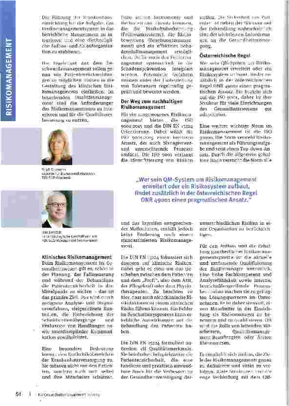 Vorschauseite 2: Risiken minimieren