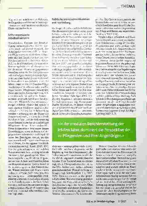Vorschauseite 2: Kollektive Arbeitsorganisation und politische Interessenvertretung von transnationalen Care-Arbeiterinnen in der 24-Stunden-Betreuung