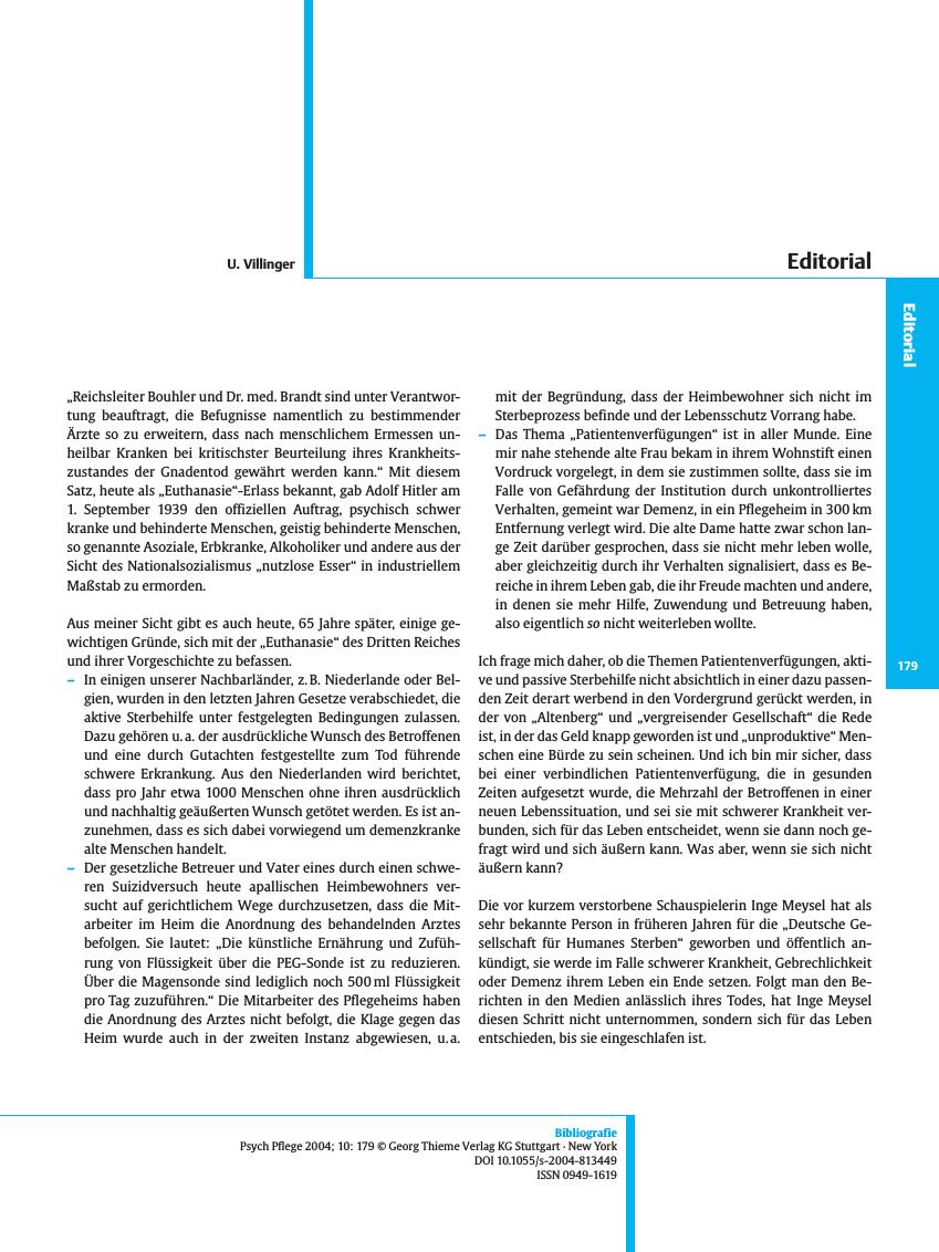 Vorschauseite 1: Editorial