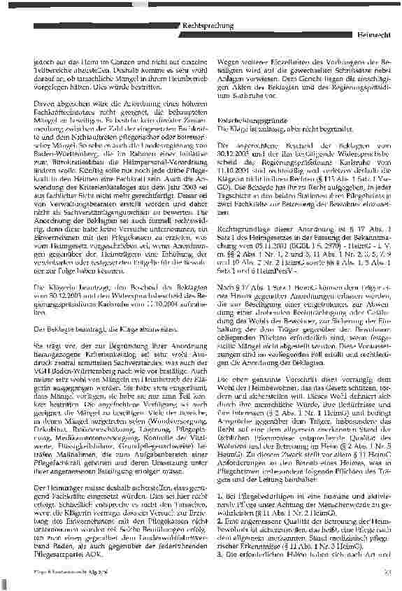 Vorschauseite 3: Fachkraftbesetzung in Pflegeheimen